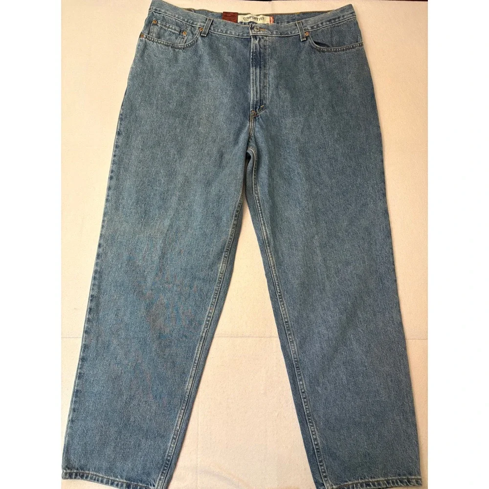 Vintage Levis 560 Comfort Fit Jeans Mens 42x32 Medium Wash Loose Tapered Denim